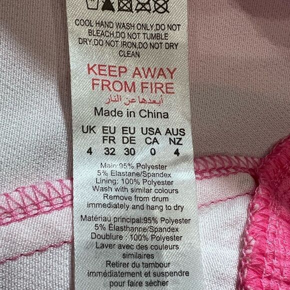 Pretty little thing ONE SHOULDER CUT OUT CORSET top hot pink size 0 - Picture 9 of 12